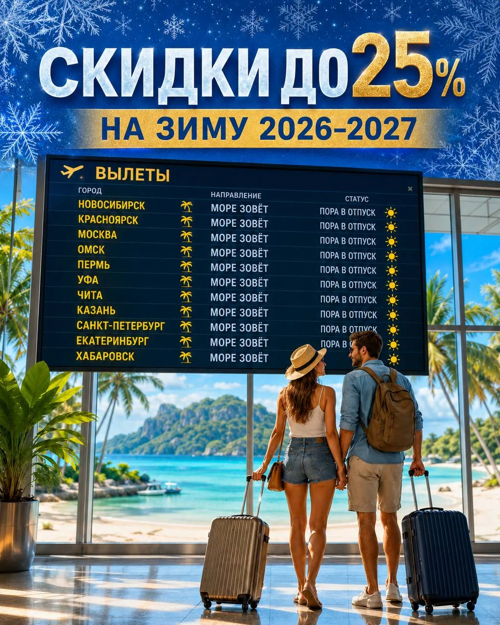 🎁СПЕЦПРЕДЛОЖЕНИЯ ДЛЯ СВОИХ: СКИДКИ ДО 25% НА ЗИМНИЙ СЕЗОН 2026-2027!

🔥Дорогие наши подписчики! Де