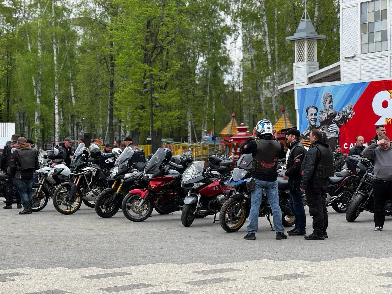 🏍️ В центральном парке Пушкино открыли мотосезон  НЕ ЗАБУДЬ ПОДПИСАТЬСЯ ⤵️