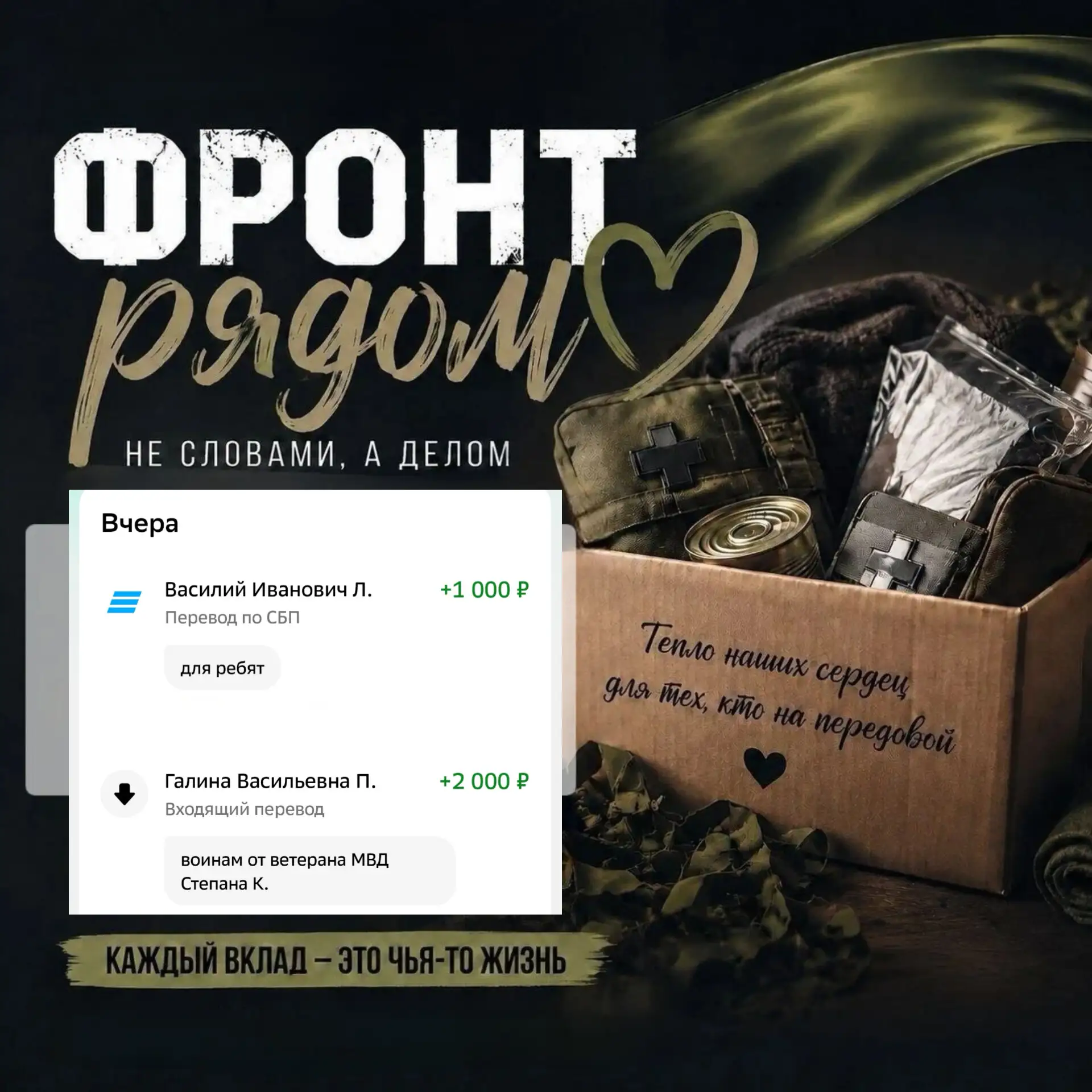 Дорогие наши помощники! Низкий вам поклон за финансовую поддержку. Каждая ваша копейка ...