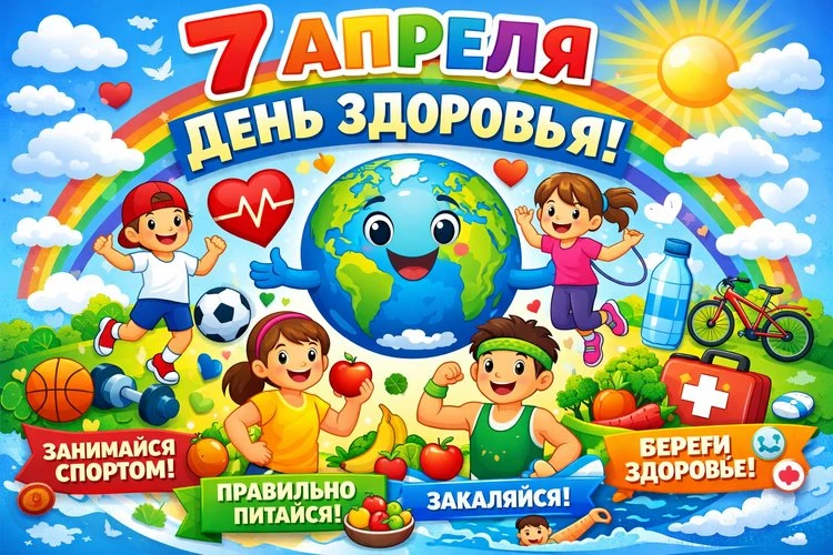 🎉 Отличные новости! В преддверии Всемирного дня здоровья наши супер-активные школьники создали круту