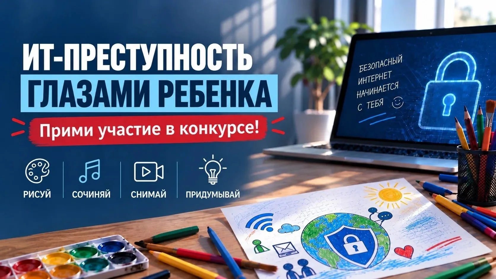 📲 Безопасный интернет глазами детей: прими участие в творческом конкурсе по кибербезоп...