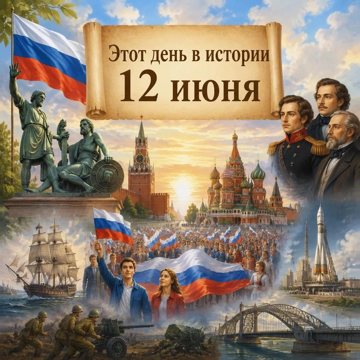 Уважаемые жители! 

От всей души поздравляем вас с Днём России — праздником национального единства, 