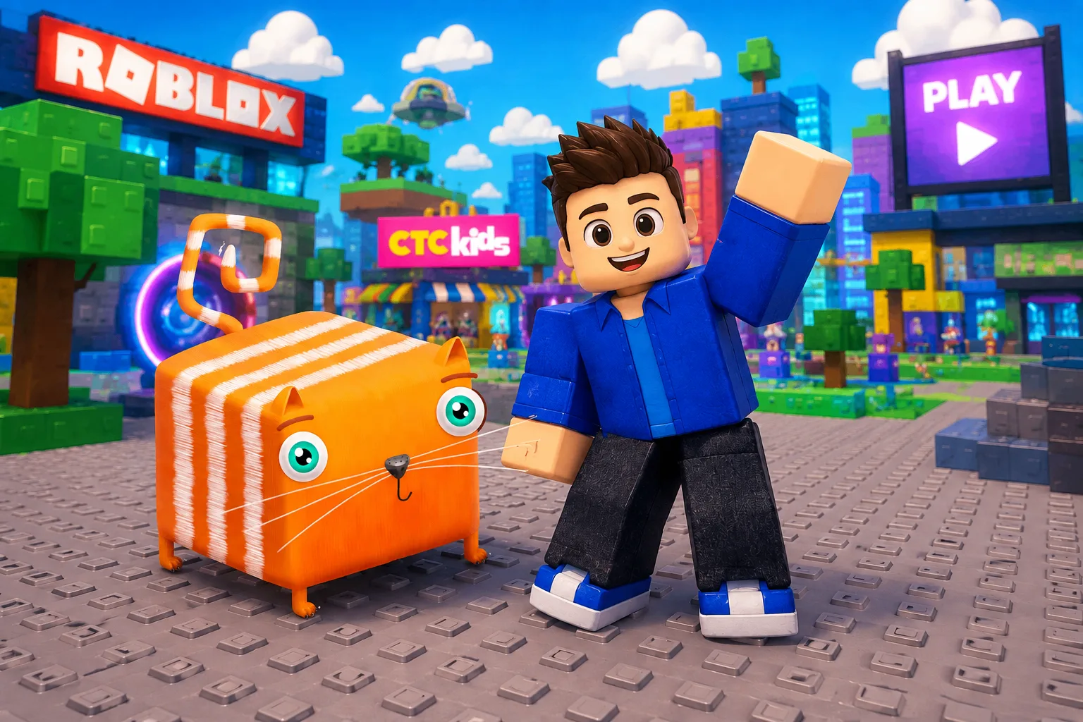 🎮 Кто ждал возвращения Roblox?
Кажется, Кубокот с Артёмом ждали его не меньше, чем ты 😺💛