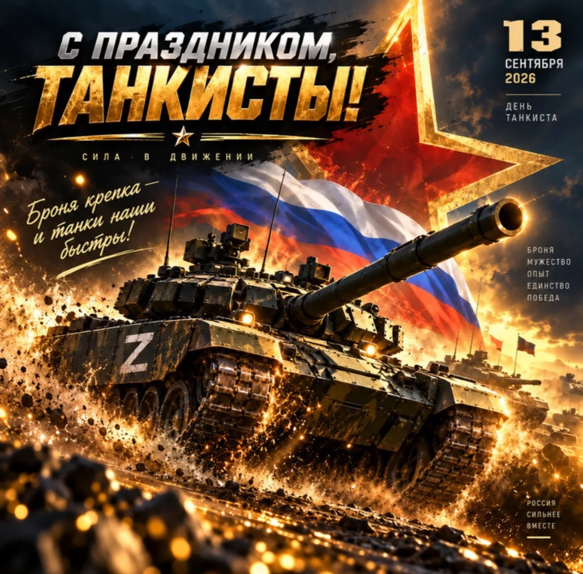 Поздравляю с Днем танкиста ветеранов танковых войск и кто сегодня несет боевую службу!