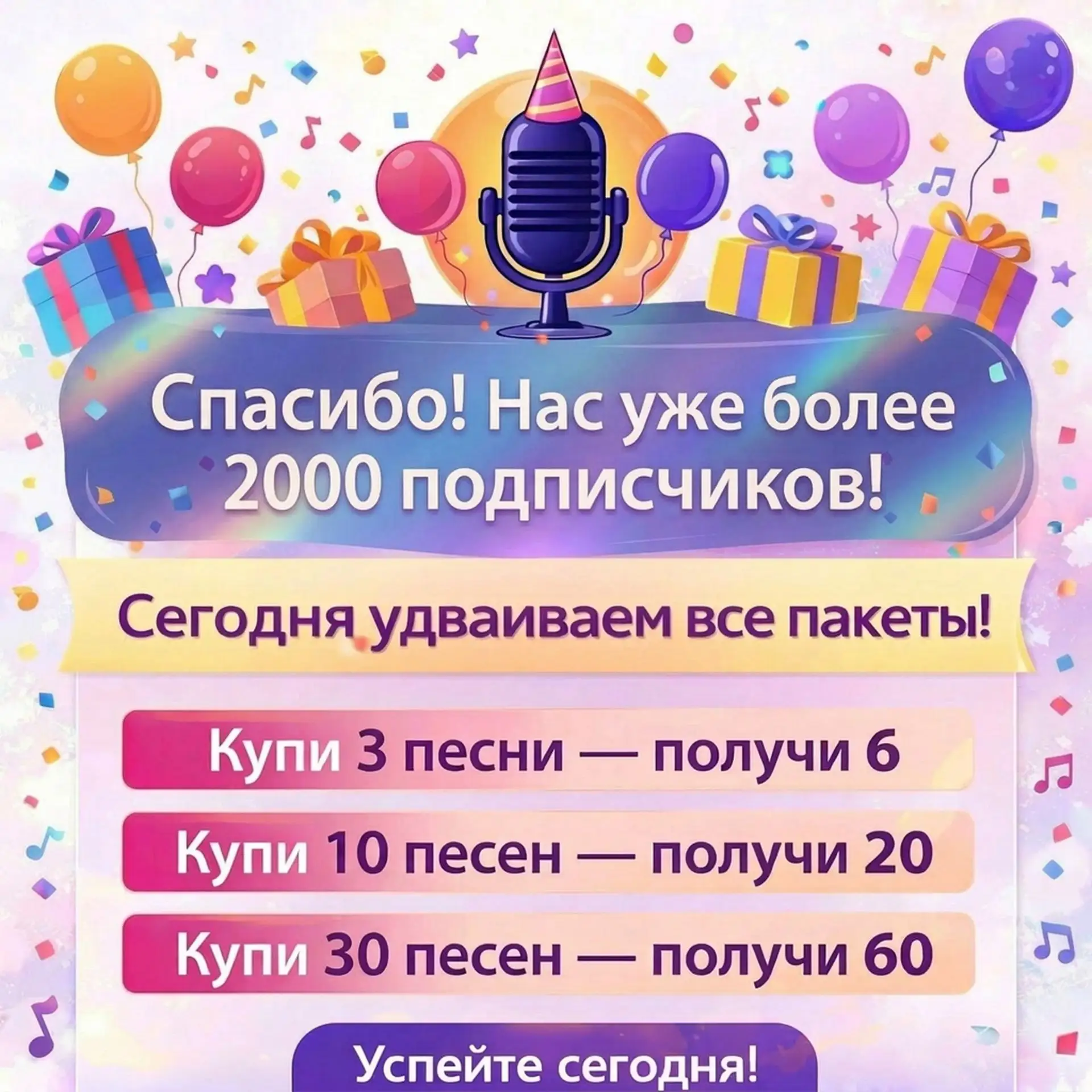 Друзья, нас уже более 2000!