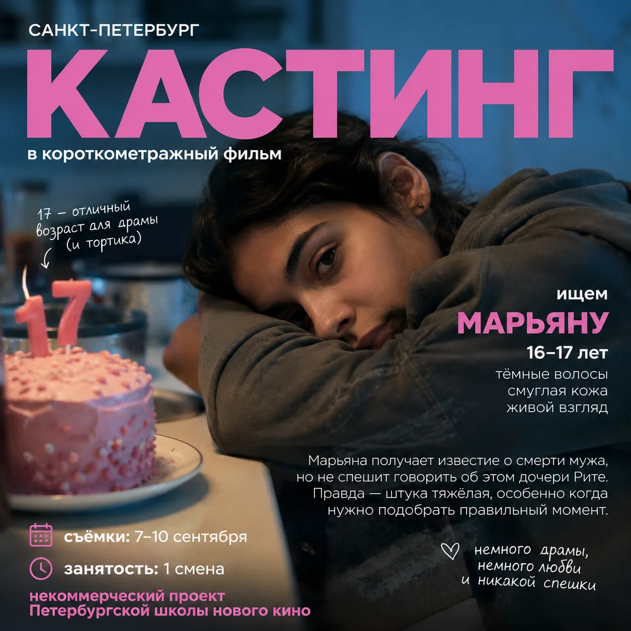 🎬 САНКТ-ПЕТЕРБУРГ | КАСТИНГ В КОРОТКИЙ МЕТР