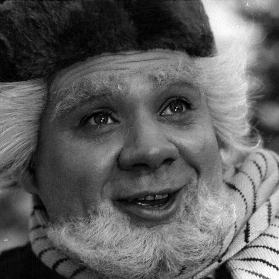 На съёмках фильма «Снежная сказка», 1959 год.