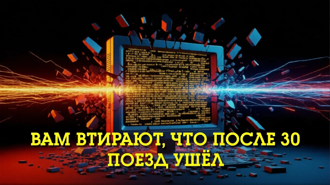 Вам втирают, что после тридцати поезд ушел. Смените пластинку. Поезд не ушел. Вы просто...