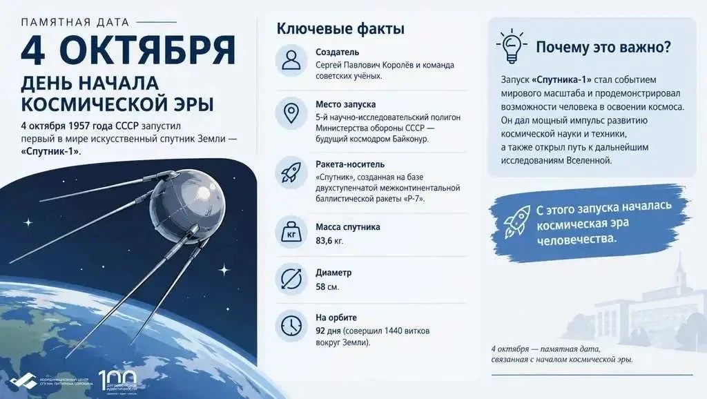 🚀 День, изменивший историю космонавтики