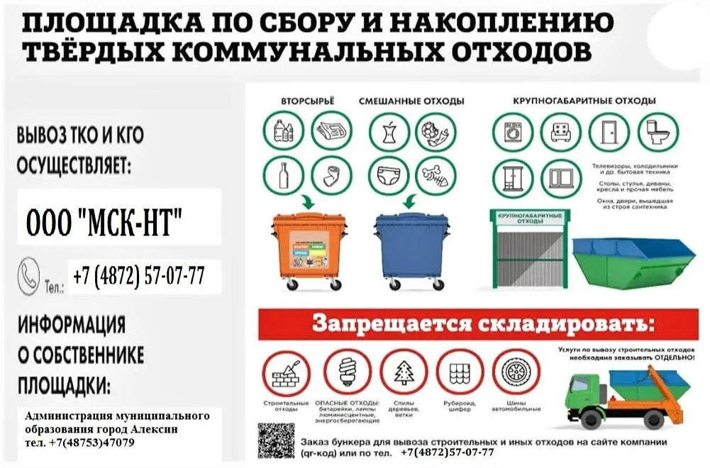 Уважаемые жители! Призываем вас соблюдать правила пользования контейнерными площадками ...