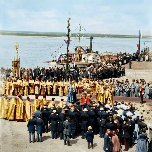 👑 23 июня 1891 года в Иркутске встречали цесаревича Николая (будущего Николая II).
