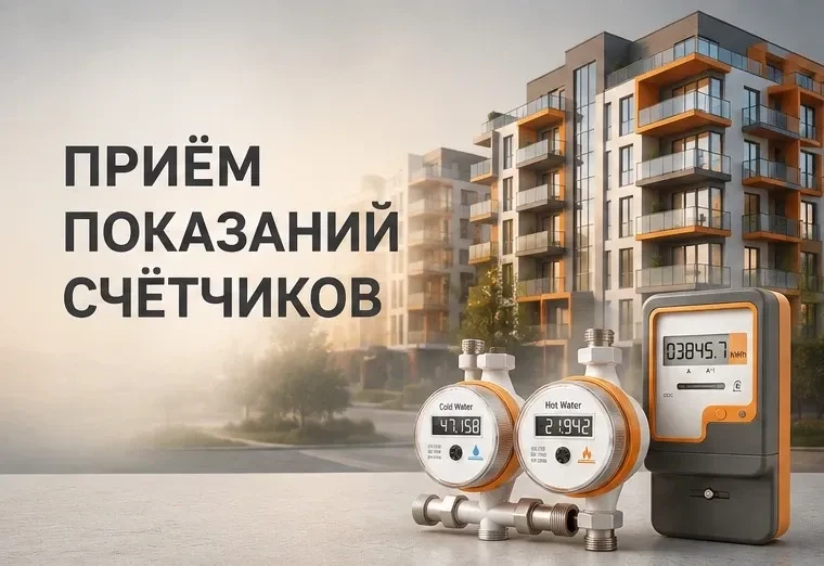 🏡Напоминаем о необходимости передачи показаний счётчиков в управляющую компанию