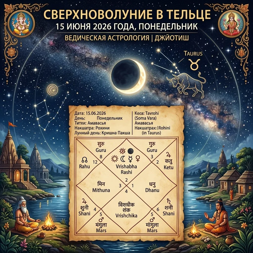 ✨ПОНЕДЕЛЬНИК 15 июня: Сверхноволуние в Тельце