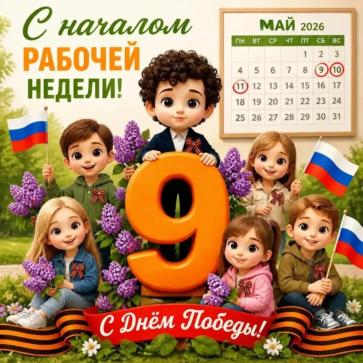 Первая неделя мая: самая важная неделя в году 🌿✨

Здравствуйте, дорогие наши родители, бабушки и де