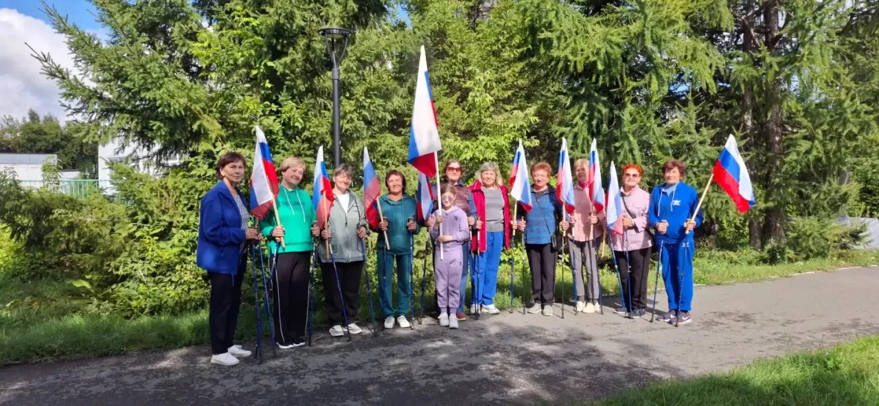 🇷🇺 С бодростью и триколором прошла акция «Шаги здоровья»!