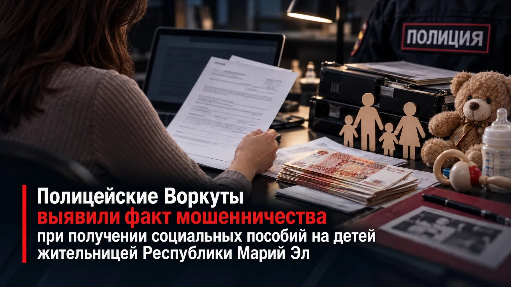 Полицейские Воркуты выявили факт мошенничества при получении социальных пособий на дете...