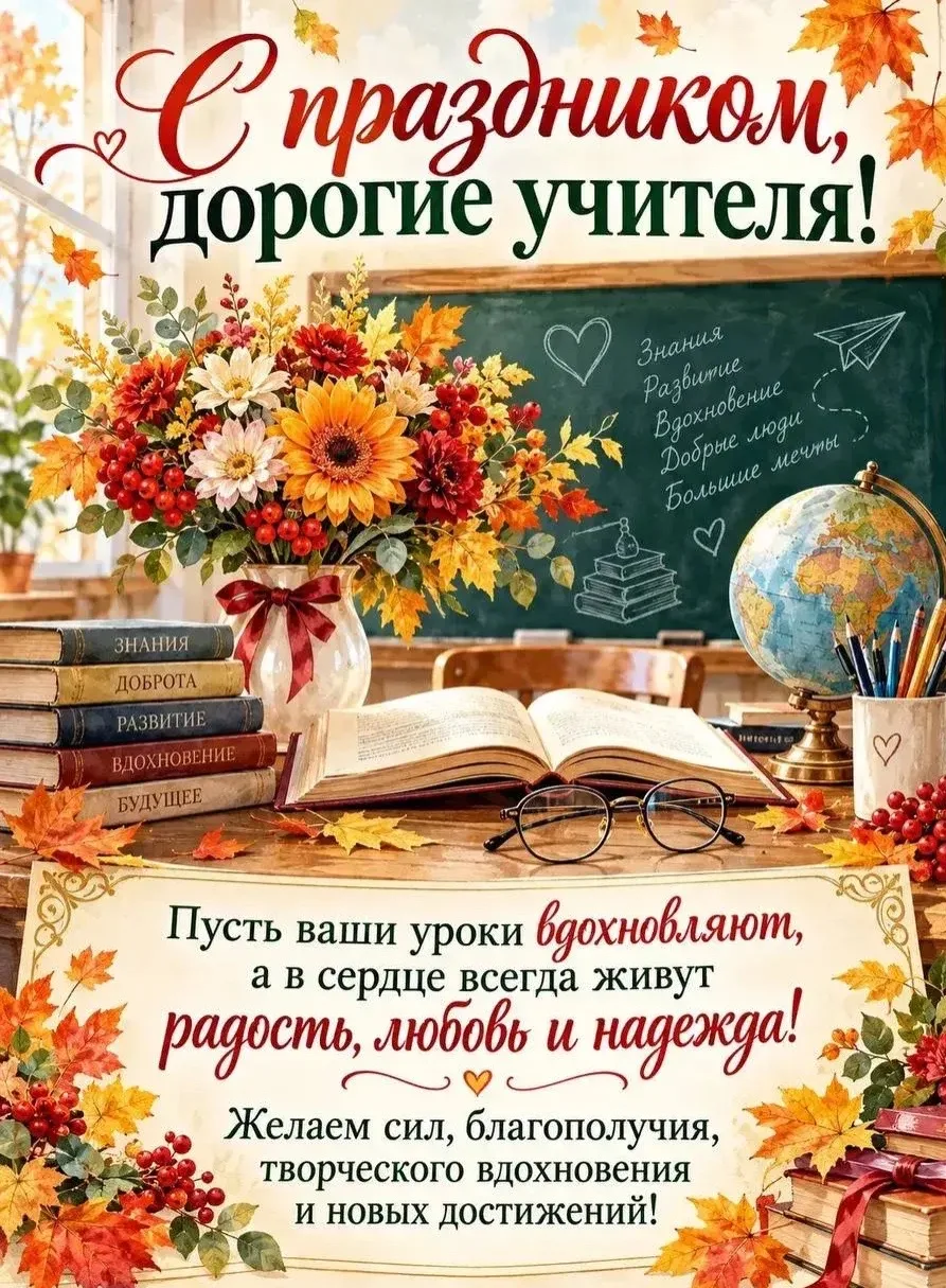 С Днём учителя! 🍁📚
