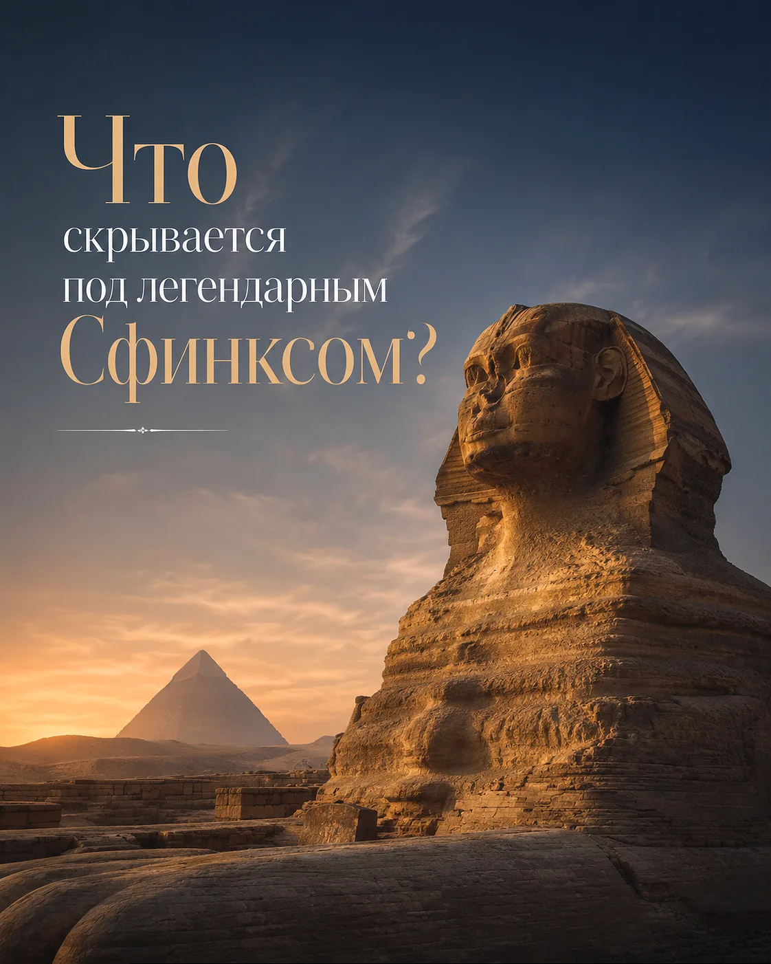 Что скрывается под легендарным Сфинксом?