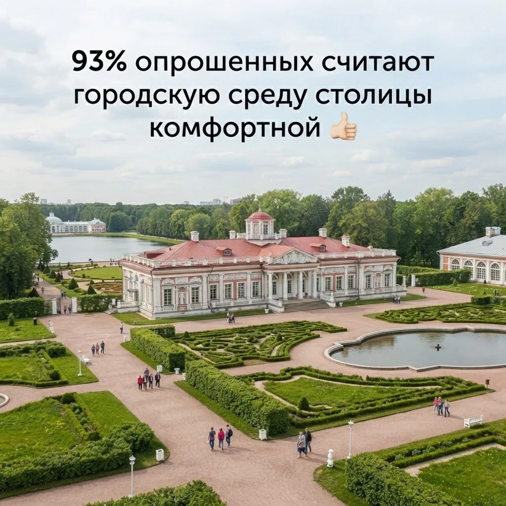 По данным ВЦИОМ, позитивное впечатление складывается не только у москвичей, но и у гост...