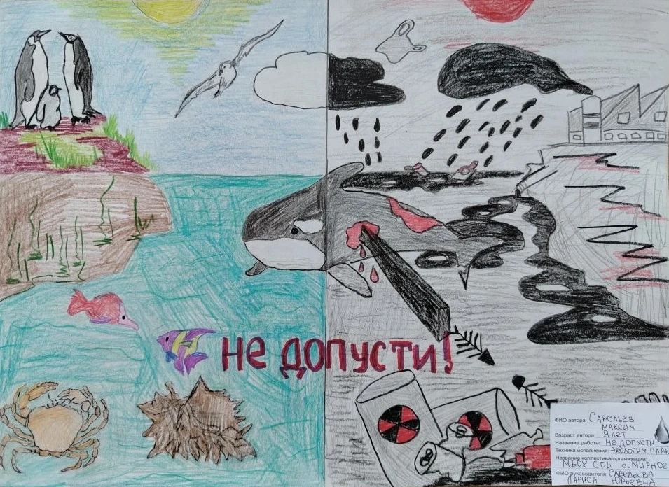 8 учеников МБОУ СОШ с. Мирное поучаствовали в краевом конкурсе от КЦО "Водное богатство...