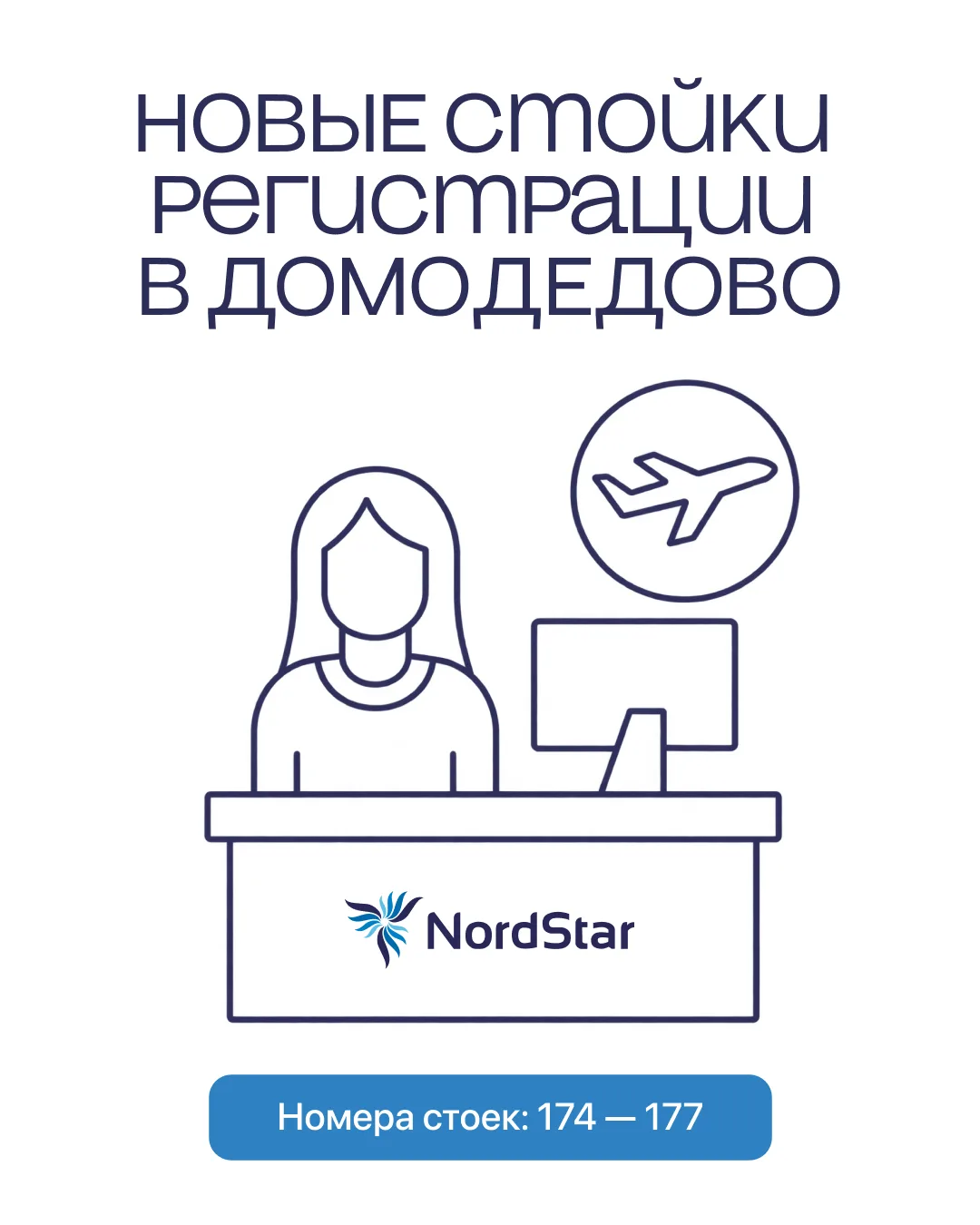 🛫 В Домодедово на новом месте: регистрация пассажиров NordStar в терминале Т2