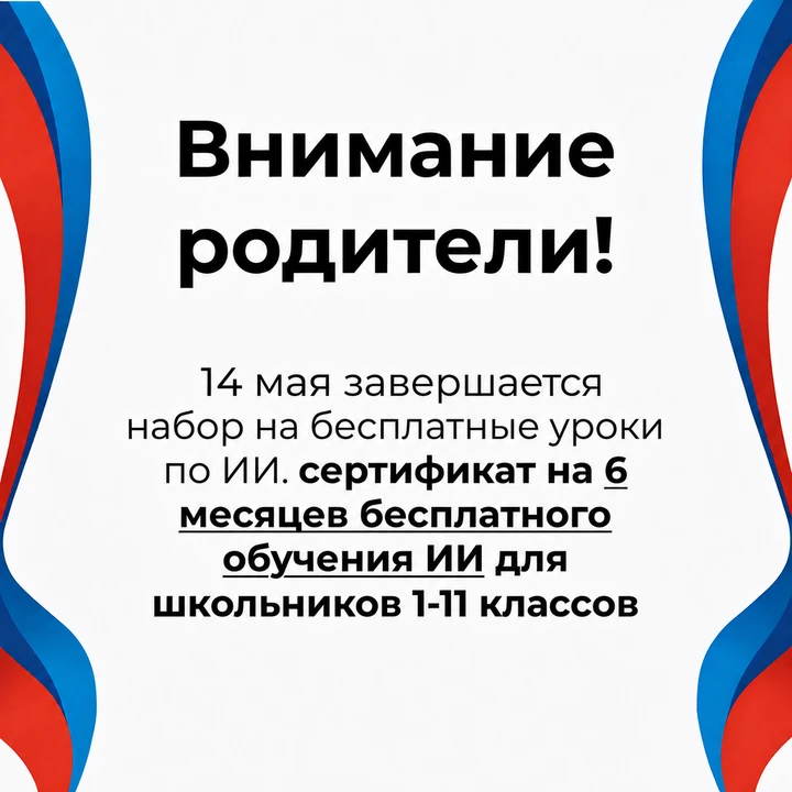 🎓До 14 мая каждый ребенок в возрасте от 7 до 17 лет может получить сертификат на 6 месяцев бесплатно