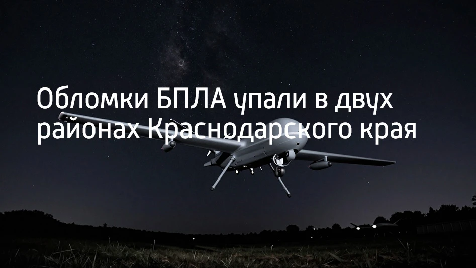 В Геленджике фрагменты беспилотника упали на частный дом в селе Дивноморском, возгорани...