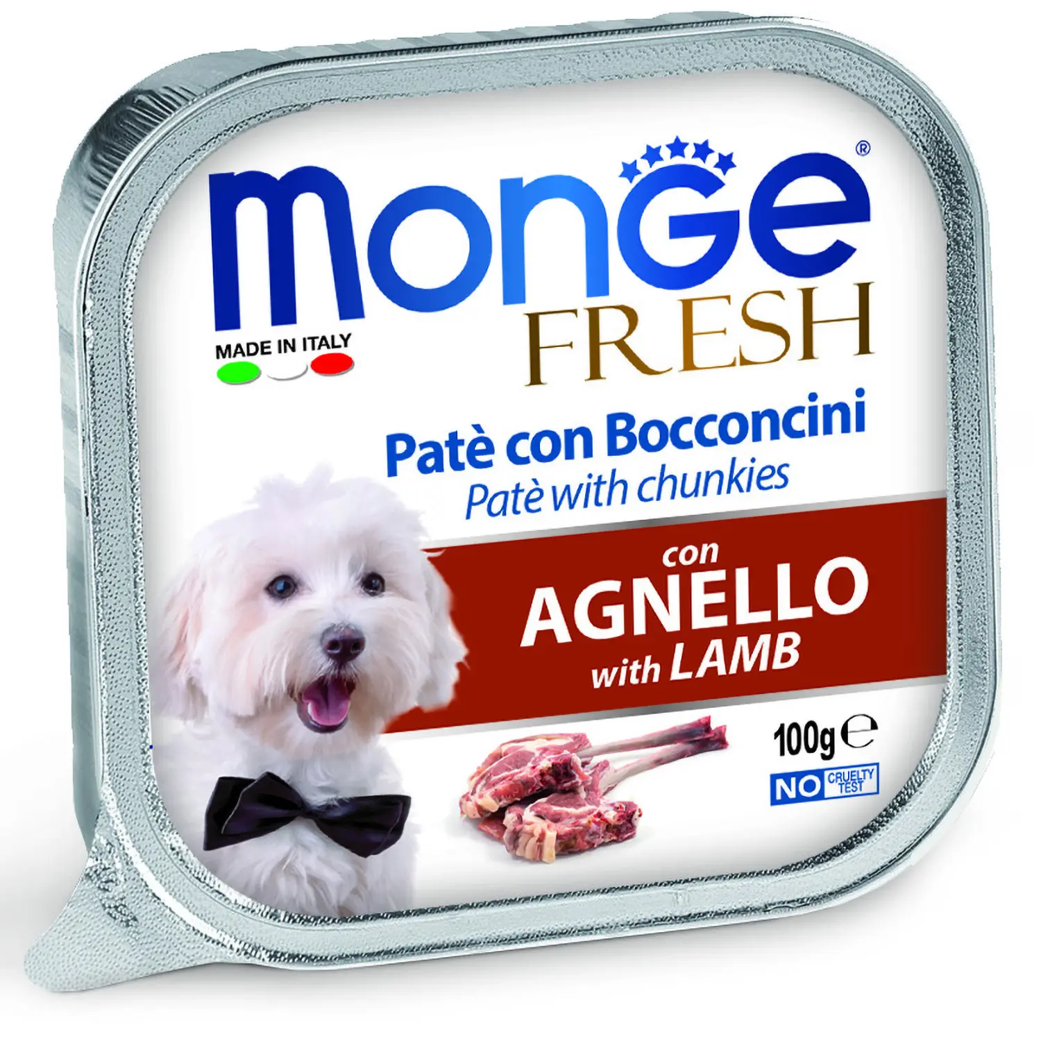 Продам влажный корм Monge Dog Fresh для собак, с ягненком, консервы 100 г. Нам не подош...