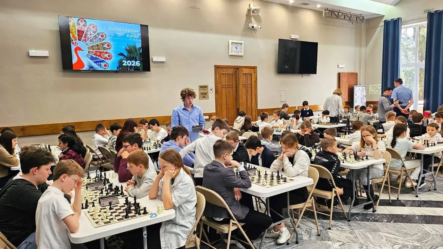 🔥♟В Сочи прошёл шахматный турнир, посвящённый Дню города.