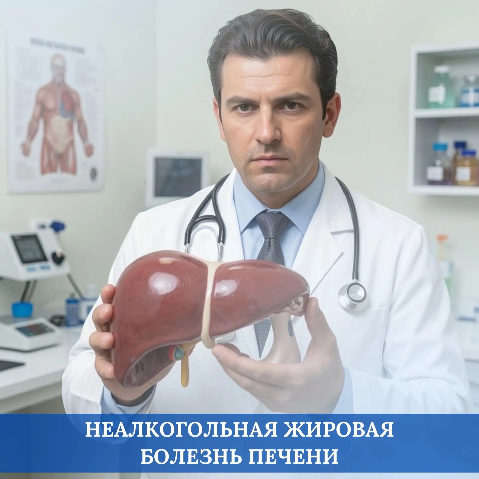 Неалкогольная жировая болезнь печени (НАЖБП) является на сегодня самым частым хроническим заболевани
