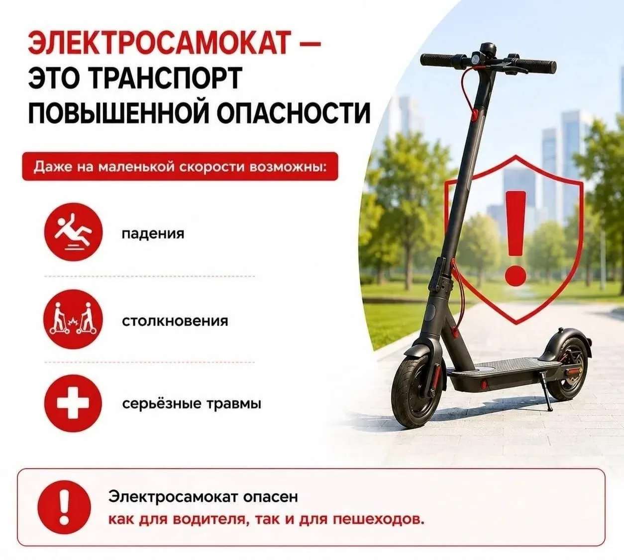 🛴 Лето – это время активного отдыха, и самокаты стали настоящим хитом среди детей на улицах. Чтобы 
