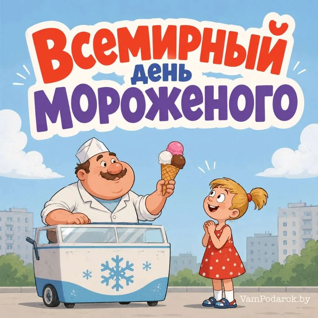 10 июня
 отмечается сладкий праздник – Всемирный день мороженого 
В списке праздников, посвящённых р