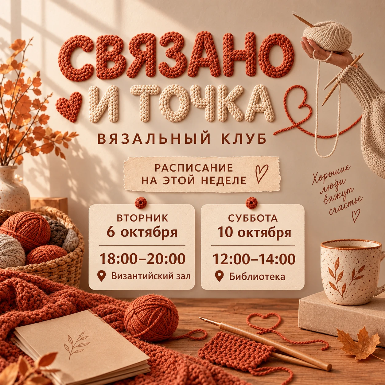 🧶 Как вяжем на этой неделе
