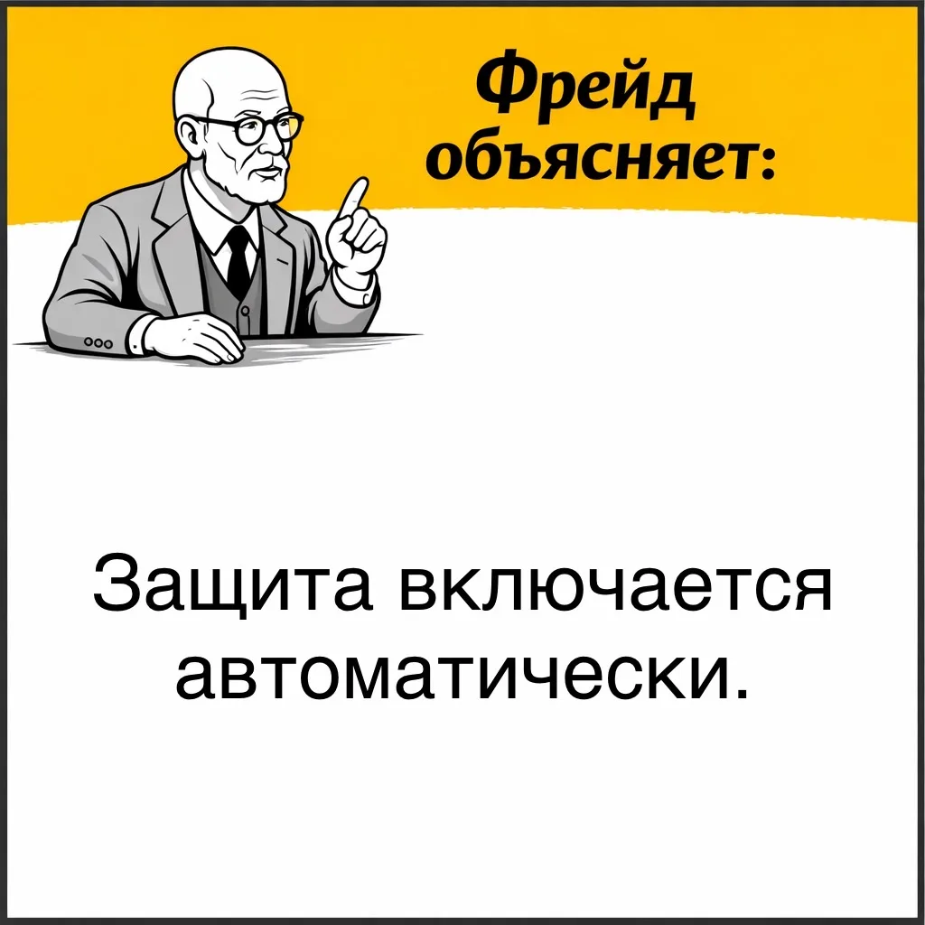 Психика реагирует на угрозу быстрее, чем человек успевает её осознать. Защитные механизмы запускаютс