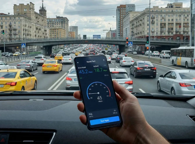 Назван лучший оператор мобильного интернета на Садовом кольце Москвы! ⚡💪