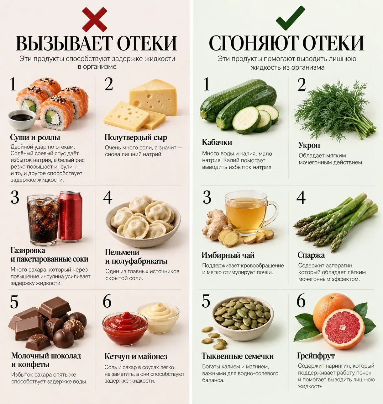 Что вызывает, а что сгоняет отеки?