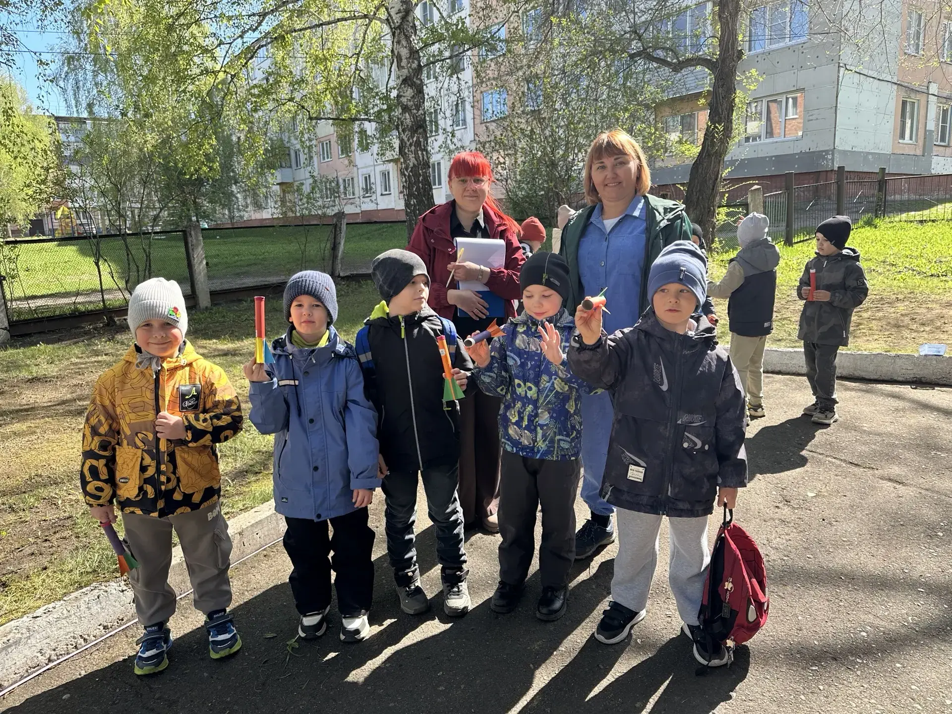 На прошлой неделе состоялись городские ракетомодельные соревнования среди дошкольников.