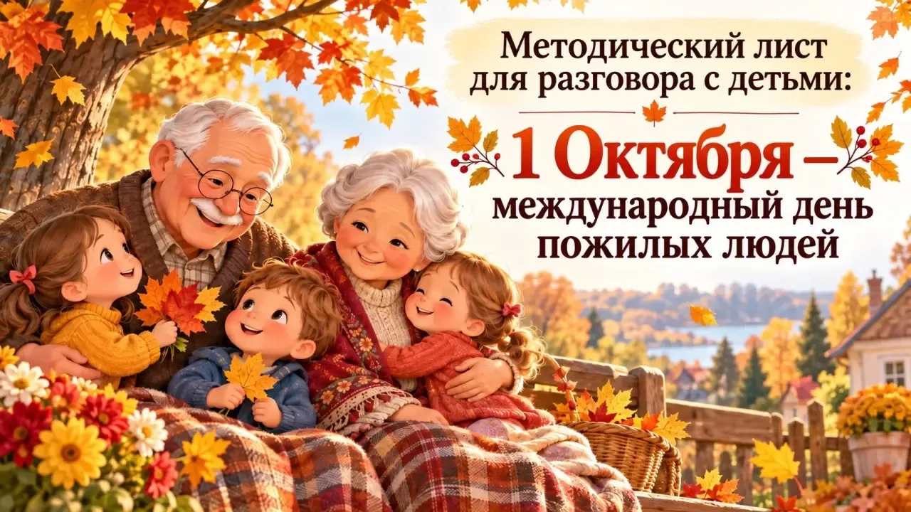 Что рассказать детям к 1 октября — Международному дню пожилых людей, и как правильно по...