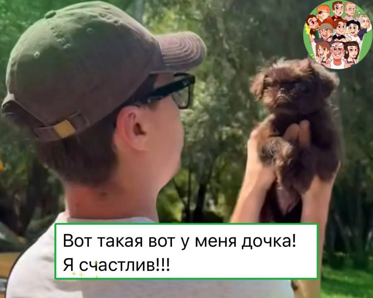 Фраме Тамер показал дочку🥰

Саша и Кира решили завести новую собаку.

😧 - милашки
😧 - поздравляем