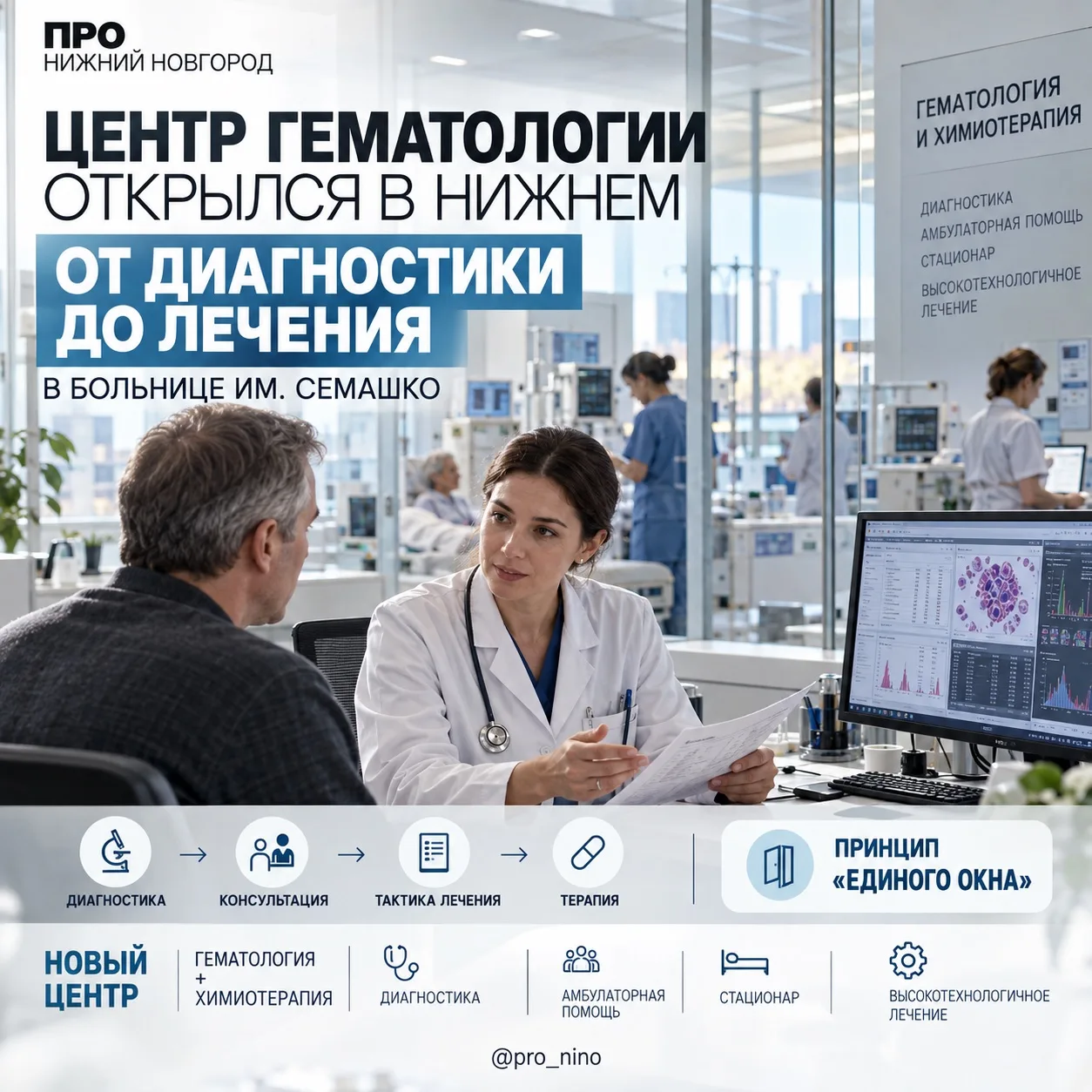 В Нижегородской областной клинической больнице им. Н.А. Семашко создан Центр гематологи...