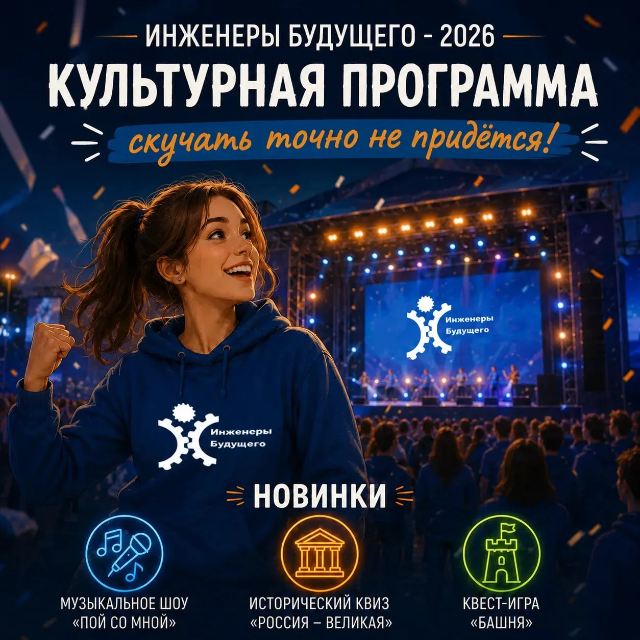 🎭 На «Инженерах будущего» жизнь не заканчивается после образовательных треков.

Днём - лекции, кейс