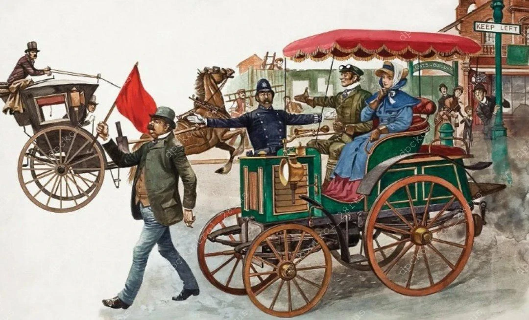 Исторический курьёз — в Великобритании в XIX веке перед самоходными экипажами (прототип...