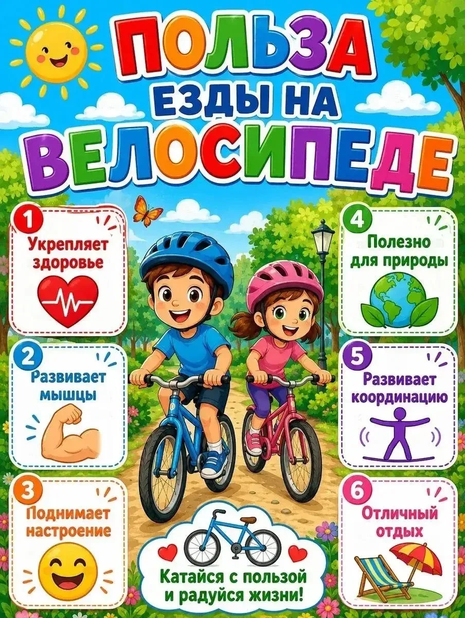 🚲 3 июня — Всемирный день велосипеда! 🌍

Двухколесный друг — это не только море радости и отличная