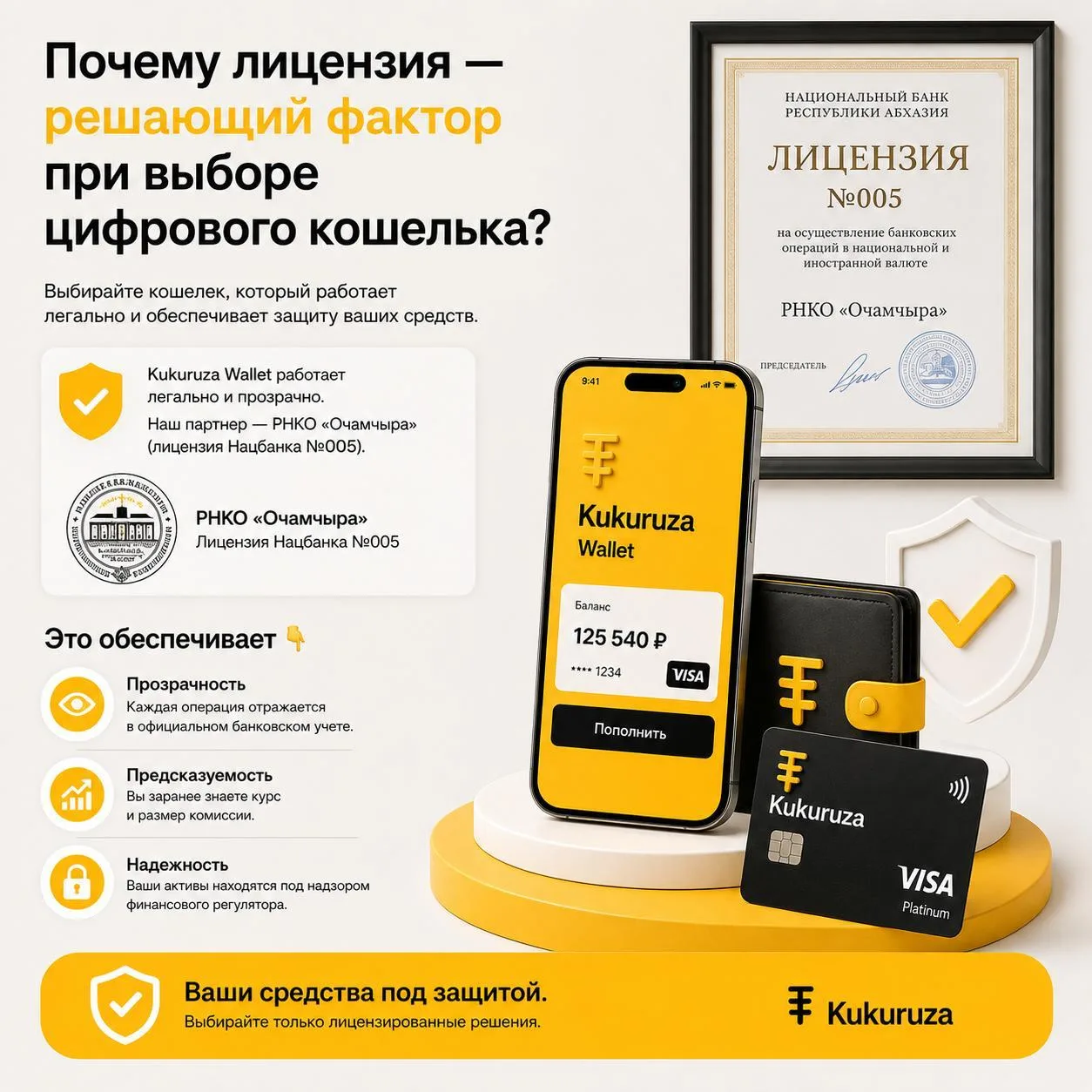Почему лицензия — решающий фактор при выборе цифрового кошелька❓
