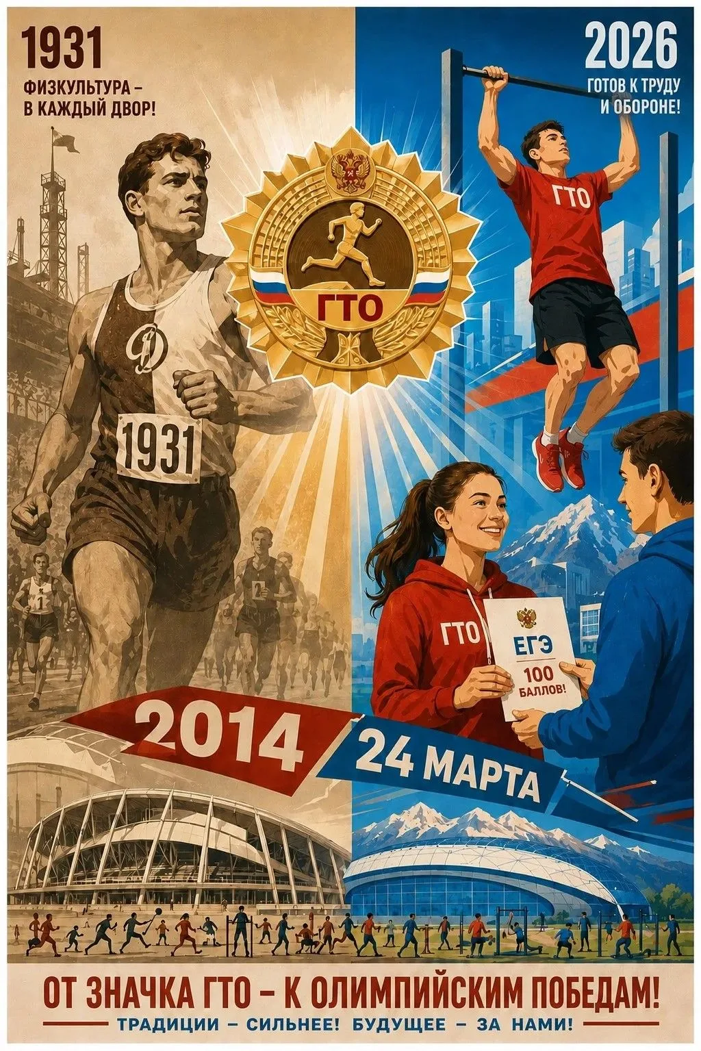 Почему в 2014 году возродили ГТО? 

Возрождение ВФСК ГТО в 2014 году — шаг, который соединил память 