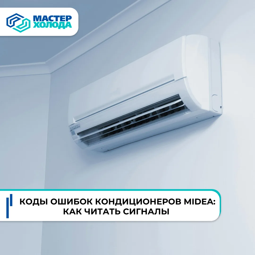 🧊 Коды ошибок кондиционеров Midea: как читать сигналы