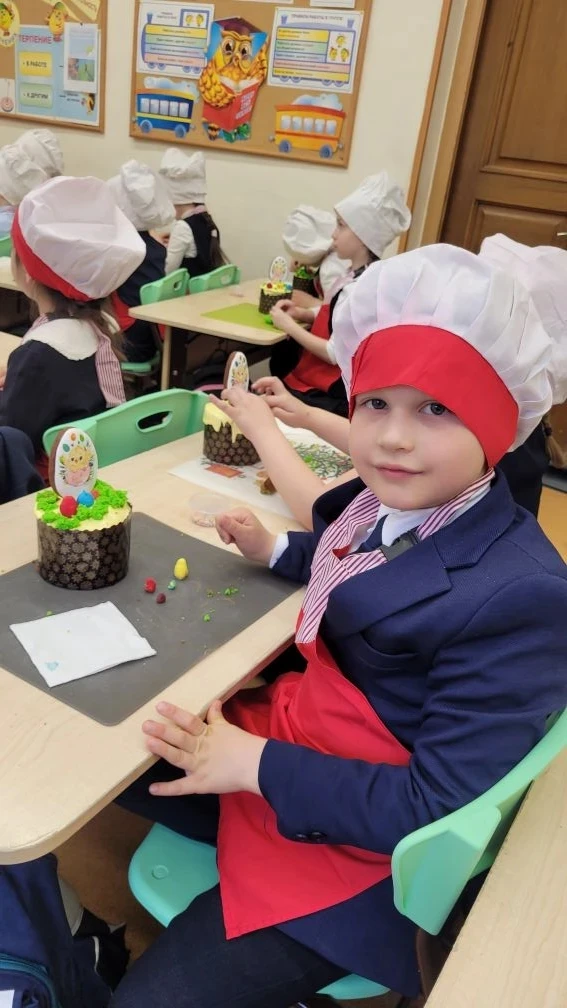 Пасхальные традиции ожили на мастер‑классе по изготовлению куличей, который прошёл в 1 Б классе.  Бы