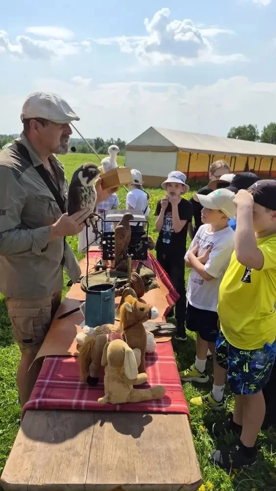 ☀️💛 Ребята 4в класса посетили центр Соколиной охоты. Увлекательный квест, лекция в музее, знакомство