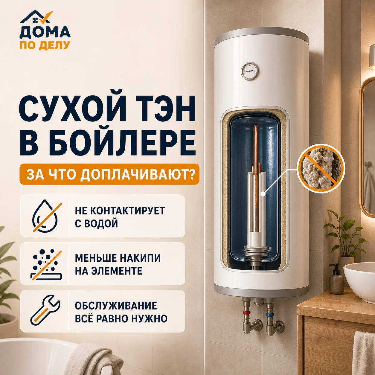 🔥 «Сухой ТЭН» в водонагревателе — за что обычно доплачивают