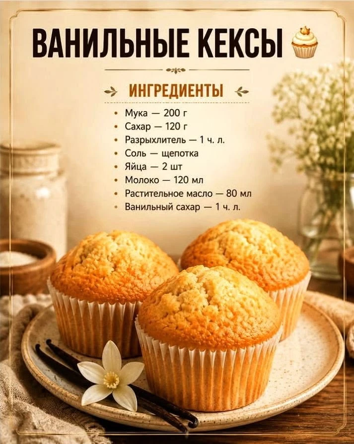 Ванильные кексы

Оцените пост 🩷

Детское питание - Подписаться!